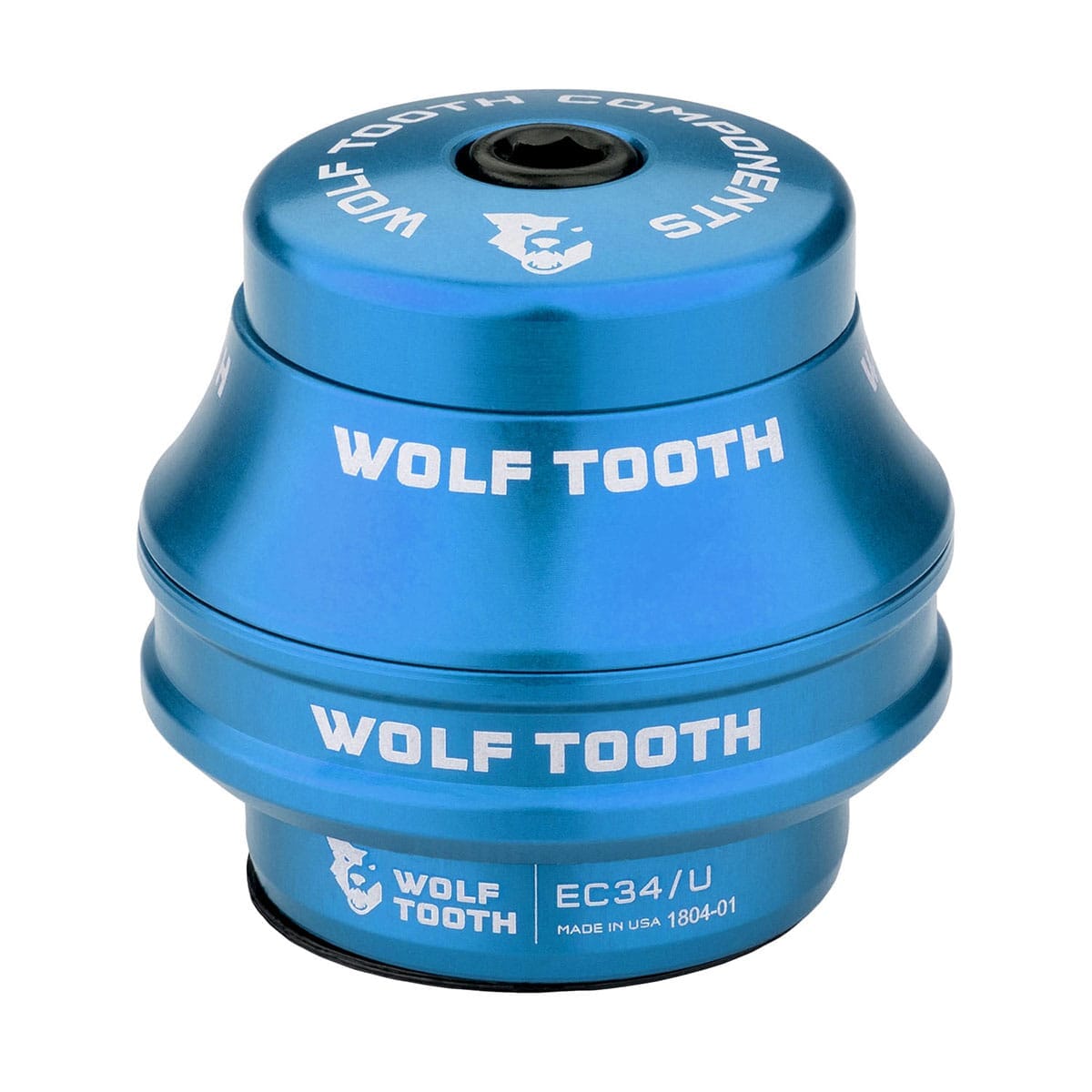 Copo alto para auscultadores externos WOLF TOOTH PREMIUM 1"1/8 EC34 Stack 16 mm Azul