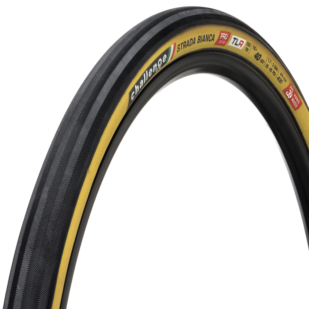 Pneu CHALLENGE OPEN STRADA BIANCA 700x40c Tubeless Ready Bege