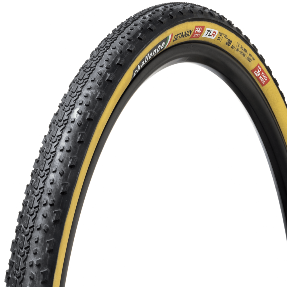 Pneu CHALLENGE OPEN GETAWAY 700x36c Tubeless Ready Bege