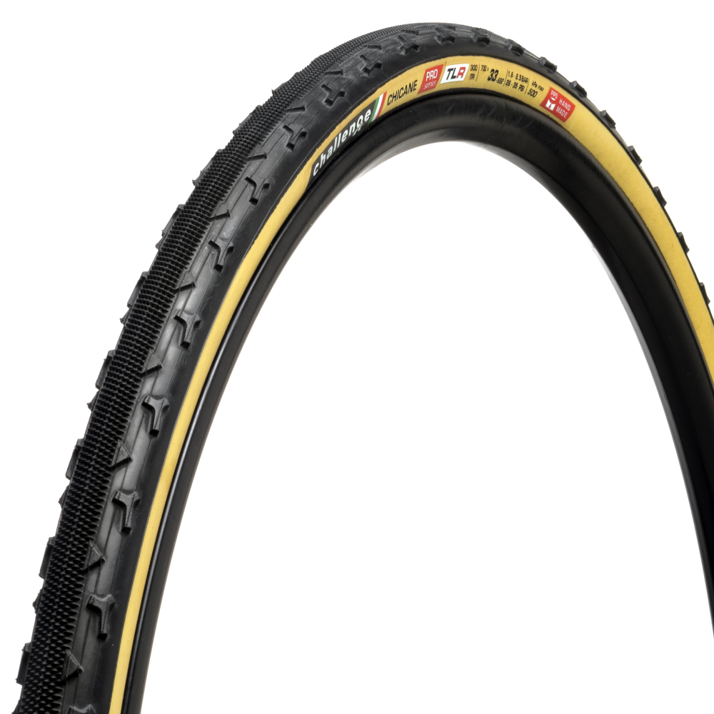 Pneu CHALLENGE OPEN CHICANE 700x33c Tubeless Ready Bege