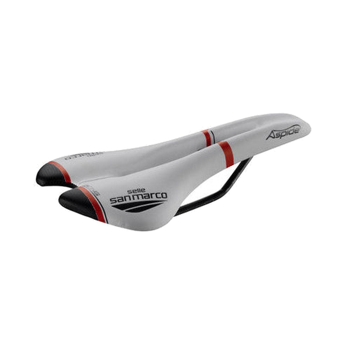 Selim SAN MARCO ASPIDE RACING OPEN FIT NARROW Guias Xsilite Branco/Preto/Vermelho