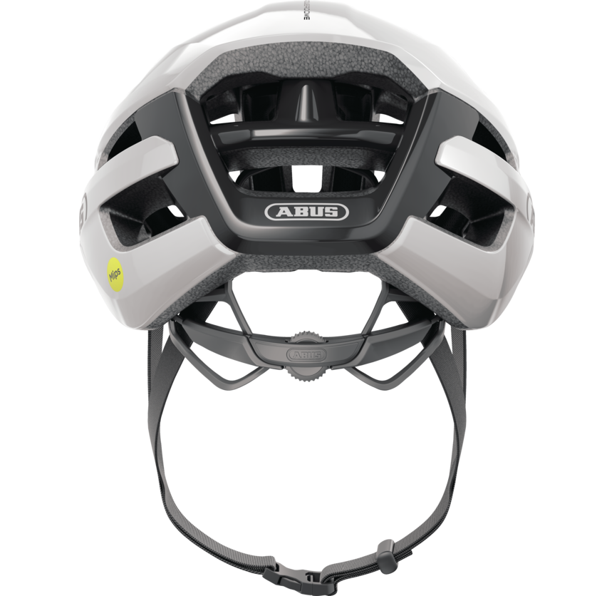 Capacete de estrada ABUS POWERDOME MIPS Branco Brilhante