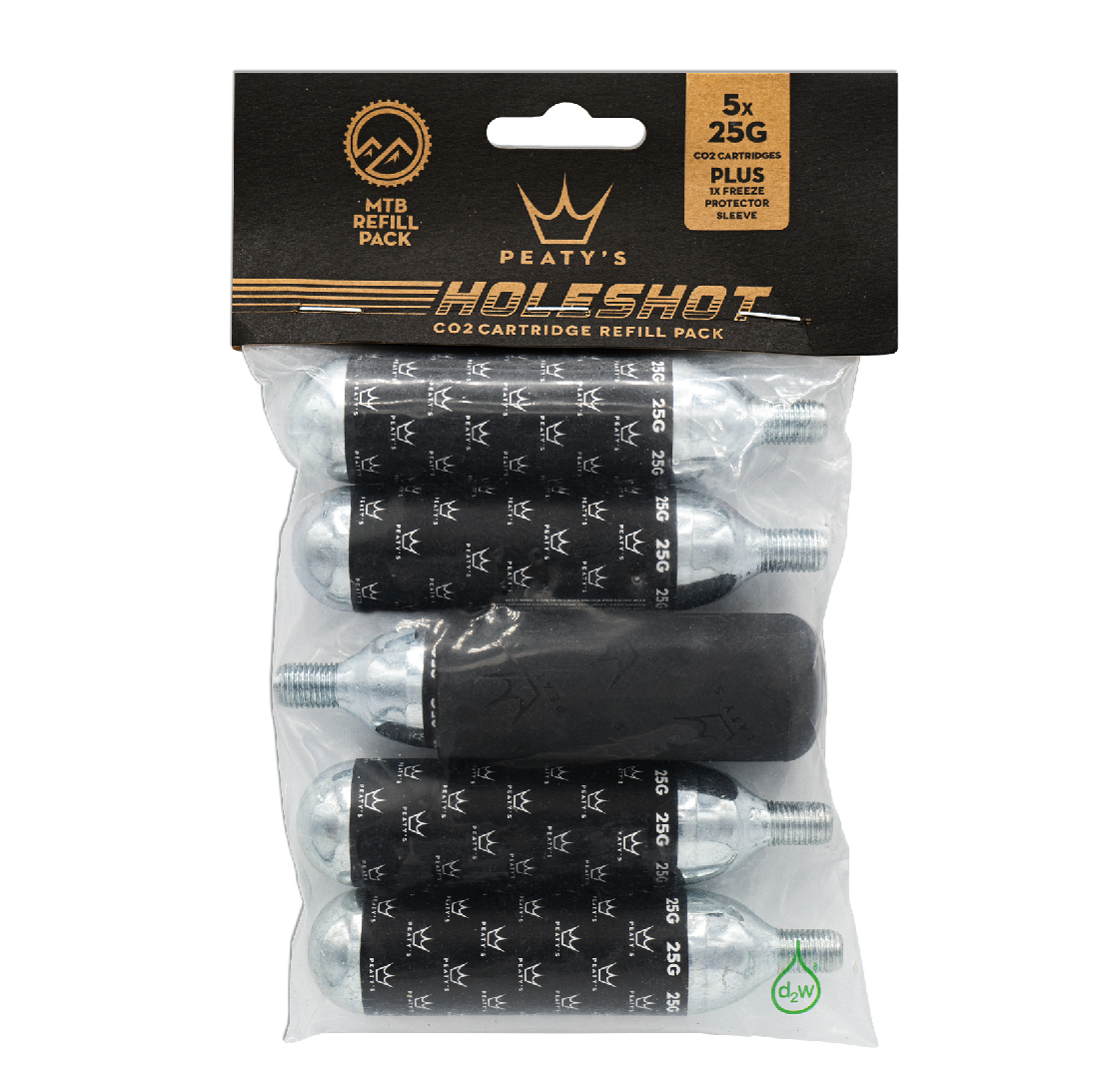 Cartucho PEATY'S HOLESHOT CO2 MTB com rosca (x5)