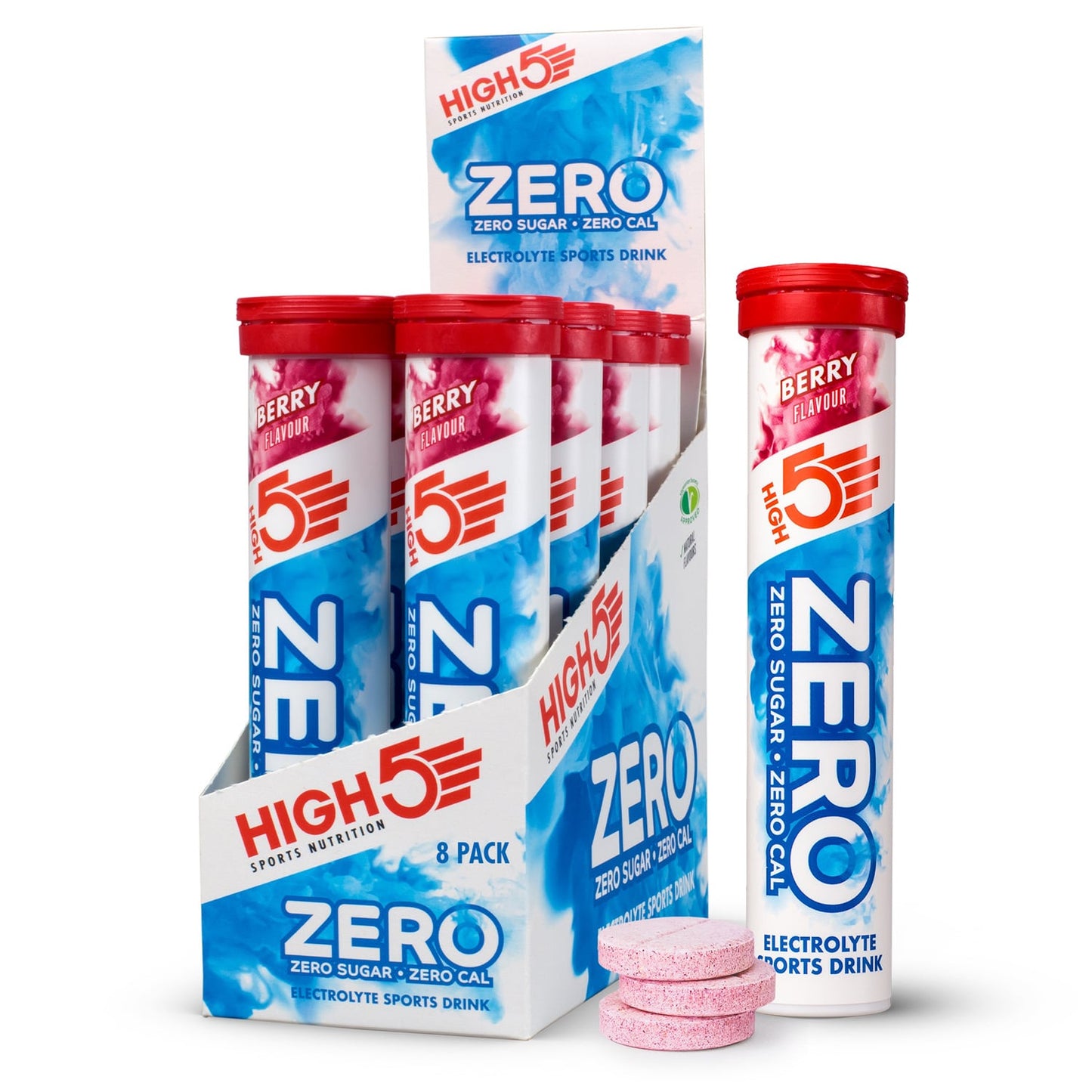 Boisson Anticrampe HIGH5 ZERO Tubo de 20 pastilhas de frutos vermelhos