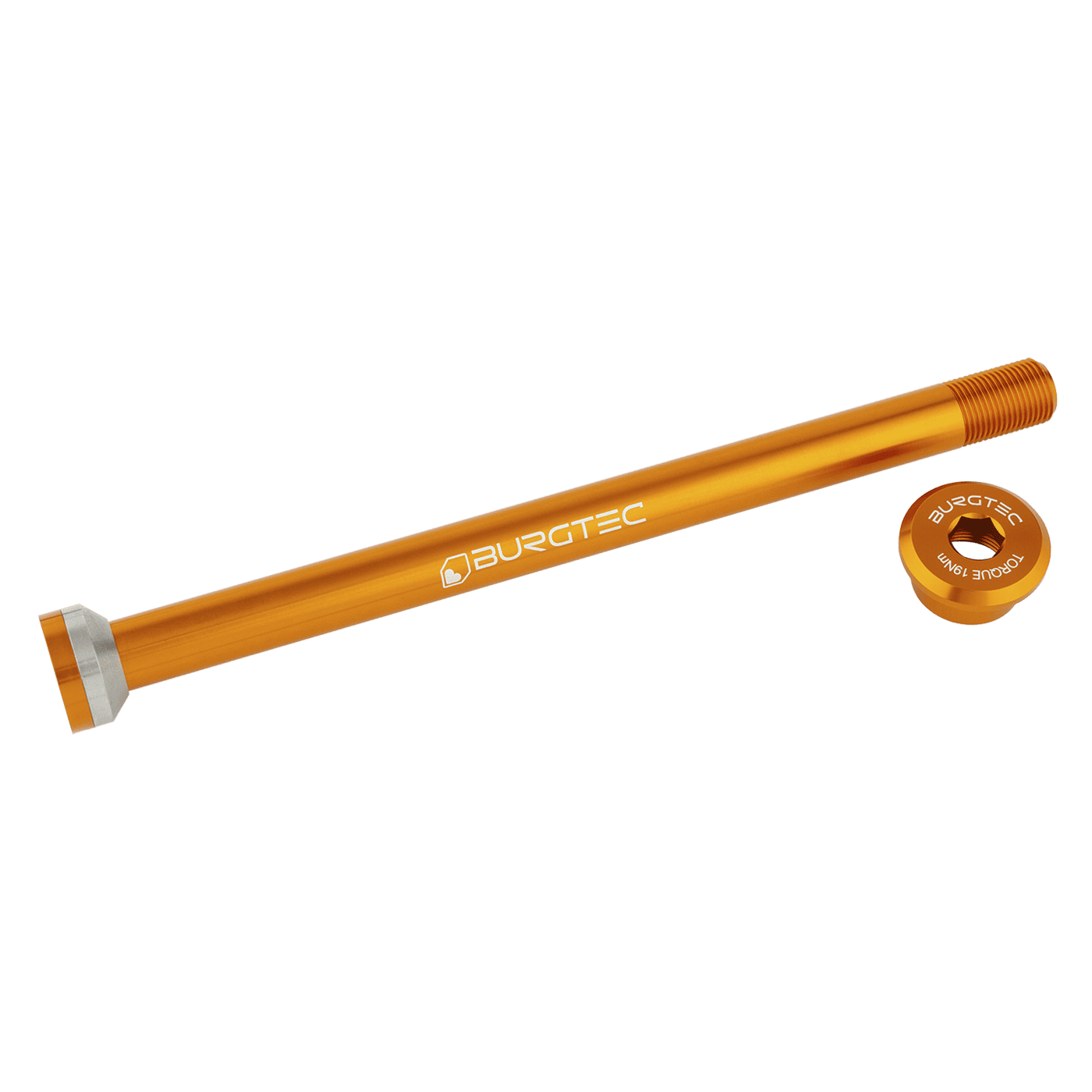 BURGTEC 171mm Eixo da roda traseira para quadros Transition Orange