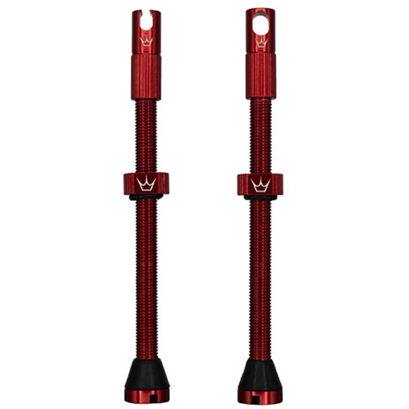 PEATY'S x Chris King MK2 Presta 80 mm Válvulas sem câmara de ar (x2) Vermelho