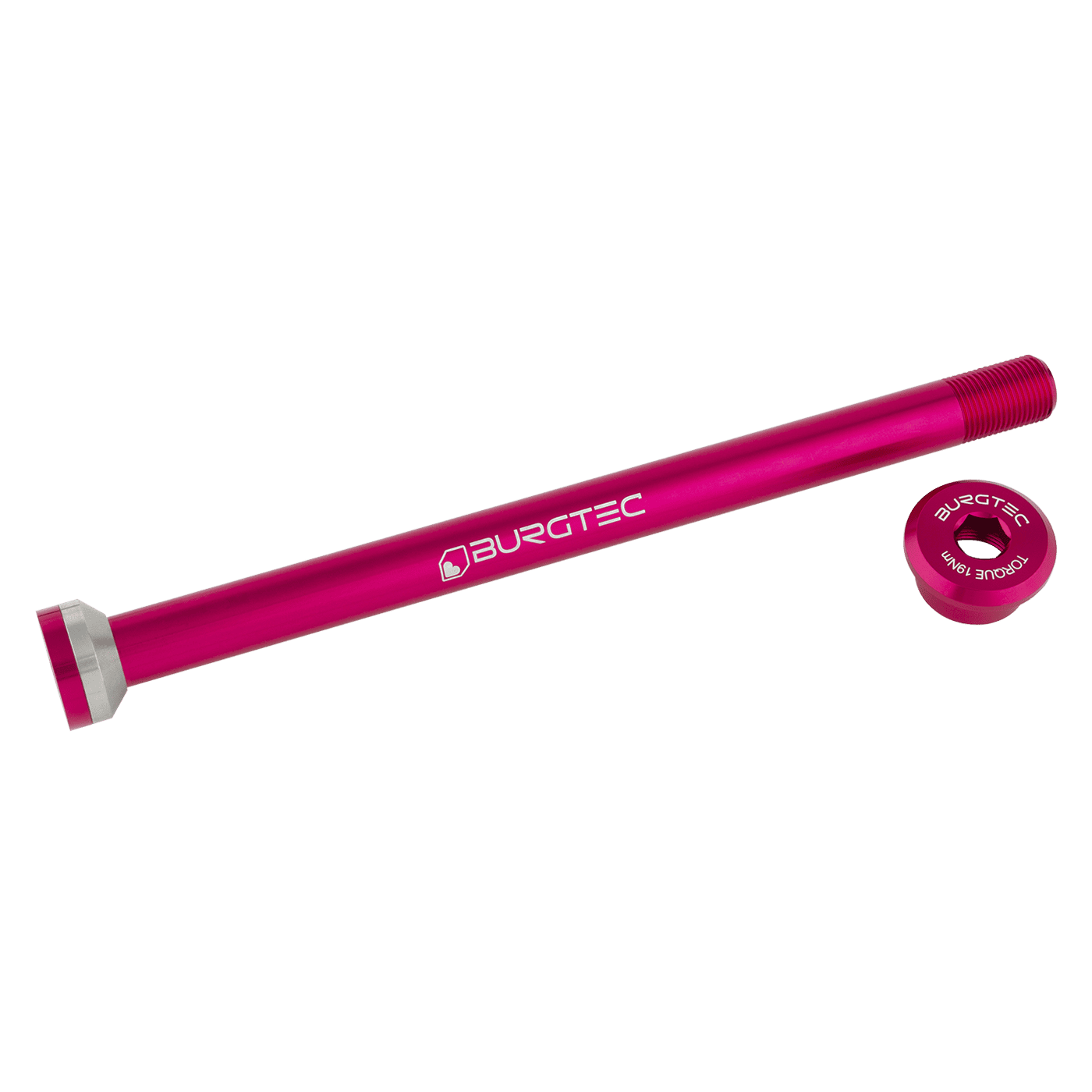 BURGTEC 171mm Eixo da roda traseira para quadros de transição cor-de-rosa
