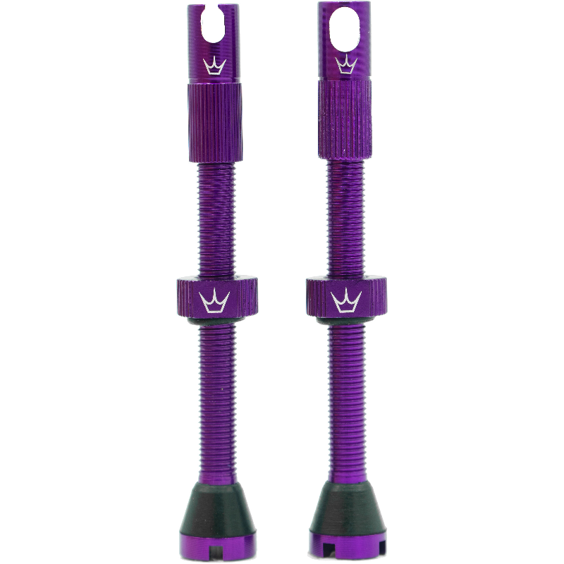 PEATY'S x Chris King MK2 Presta 80 mm Válvulas sem câmara de ar (x2) Violeta