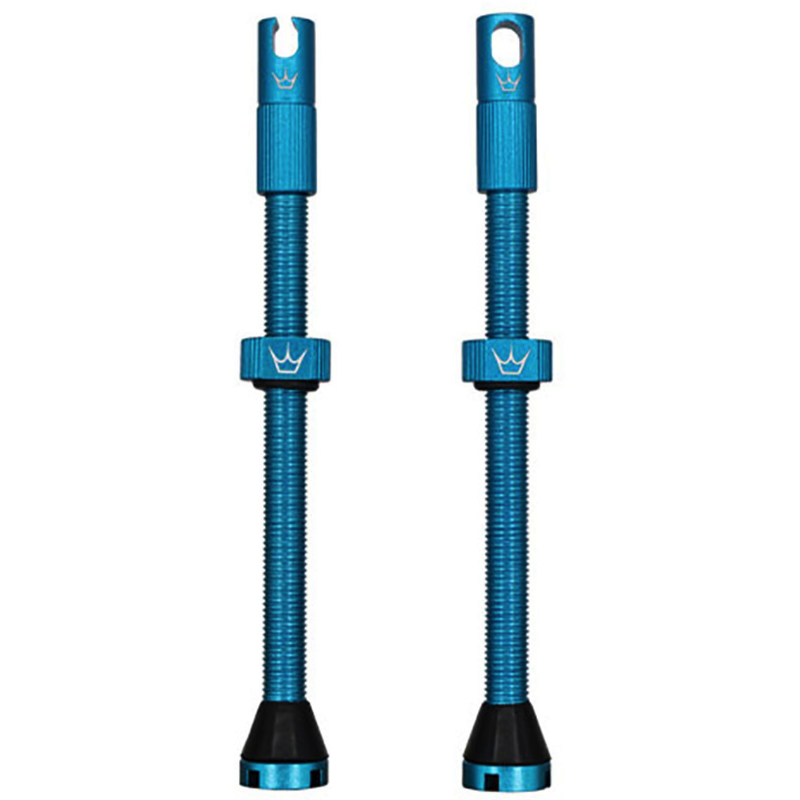 PEATY'S x Chris King MK2 Presta 80 mm Válvulas sem câmara de ar (x2) Turquesa