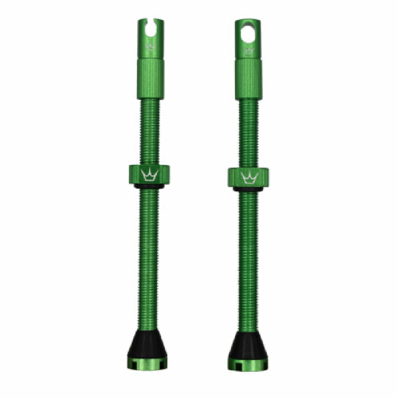 PEATY'S x Chris King MK2 Presta 80 mm Válvulas sem câmara de ar (x2) Verde