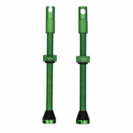 PEATY'S x Chris King MK2 Presta 80 mm Válvulas sem câmara de ar (x2) Verde