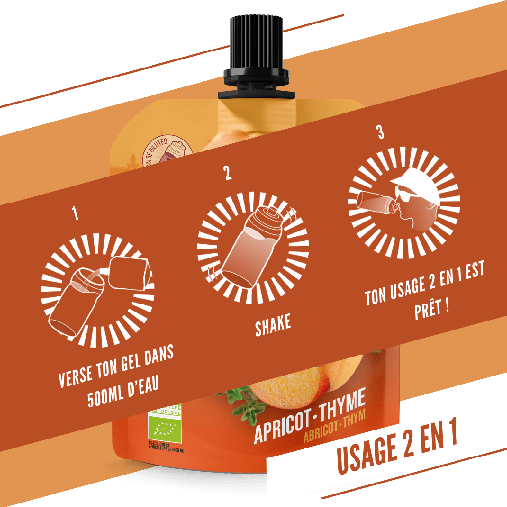BAOUW Gel Energizante de Alperce e Tomilho Biológico (85g)