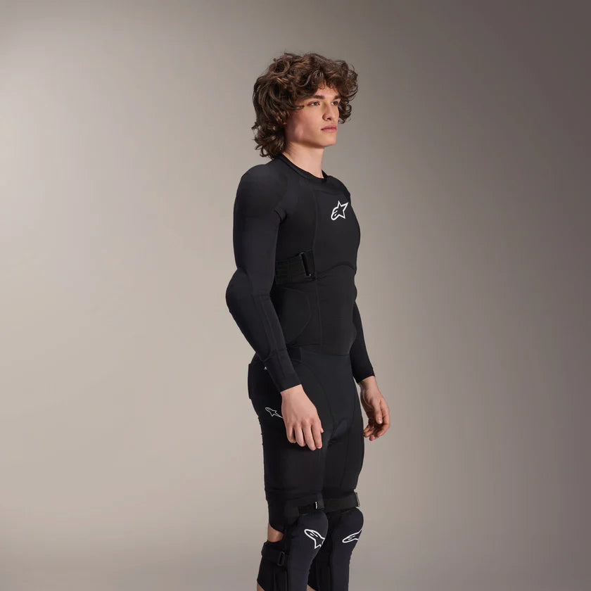 Colete de proteção de manga comprida preto/branco ALPINESTARS A-IMPACT PLASMA
