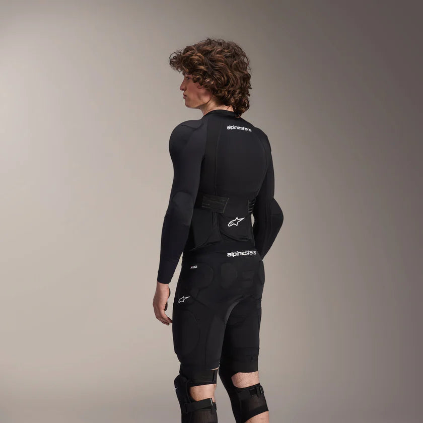 Colete de proteção de manga comprida preto/branco ALPINESTARS A-IMPACT PLASMA