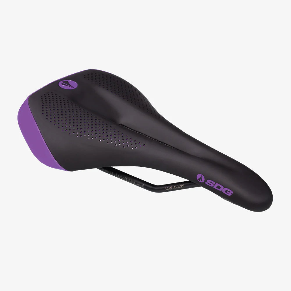 Selim para mulher SDG ALLURE V2 Lux-Alloy Rails Preto/Púrpura