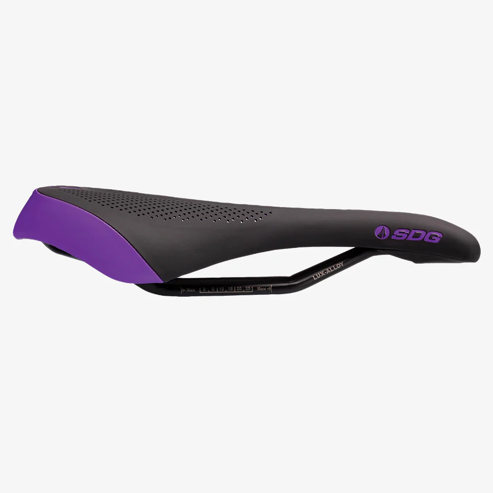Selim para mulher SDG ALLURE V2 Lux-Alloy Rails Preto/Púrpura