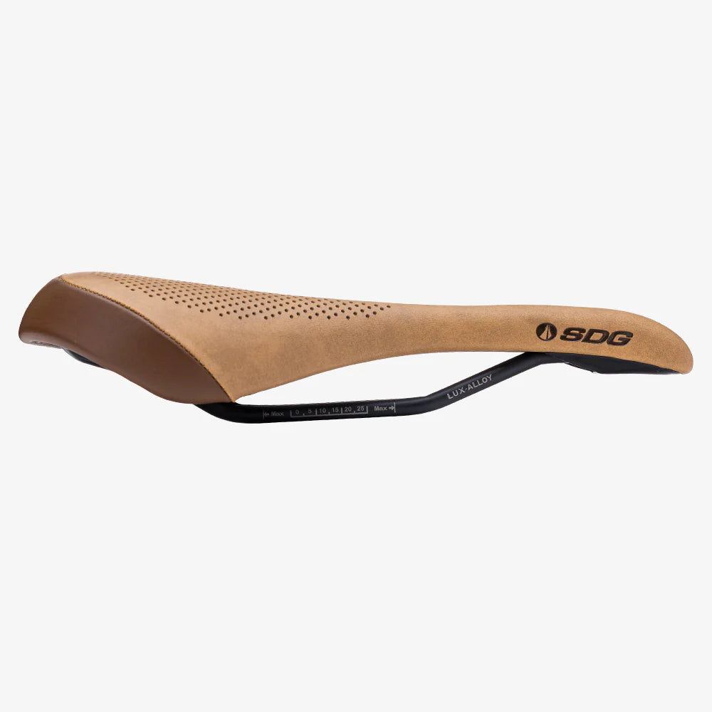 Selim castanho SDG ALLURE V2 Rails Lux-Alloy para mulher