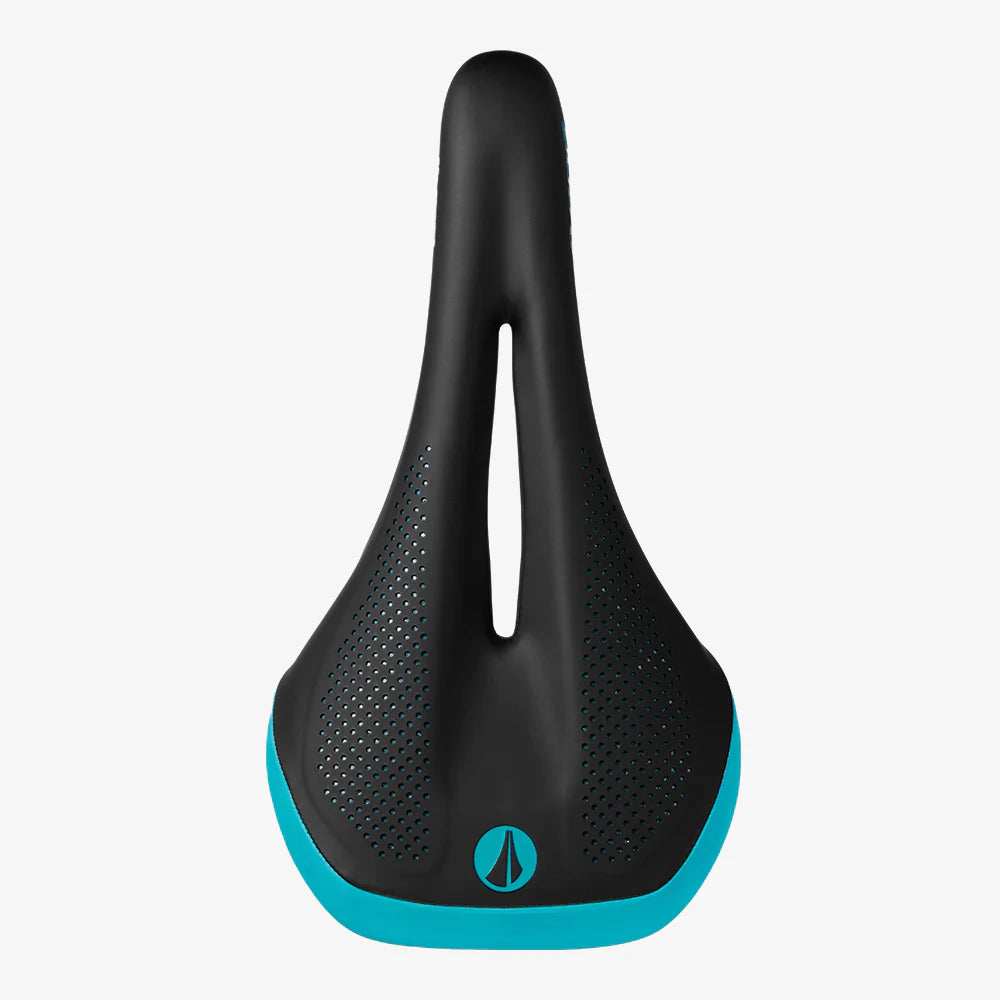 Selim para mulher SDG ALLURE V2-Lux Rails-Alloy Black/Turquoise