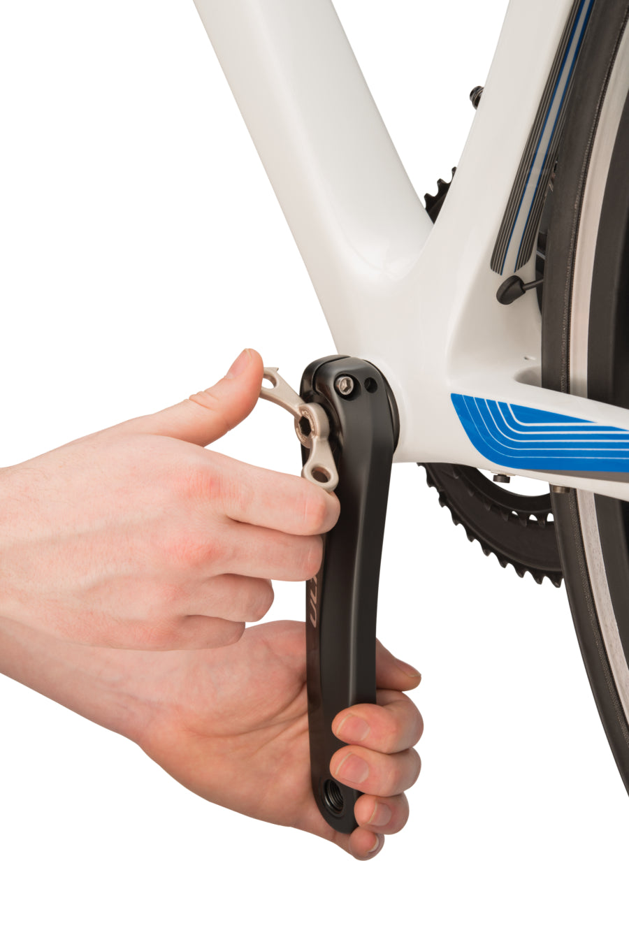 Park Tool BBT-10.2 a desapertar uma tampa de ajuste Hollowtech II