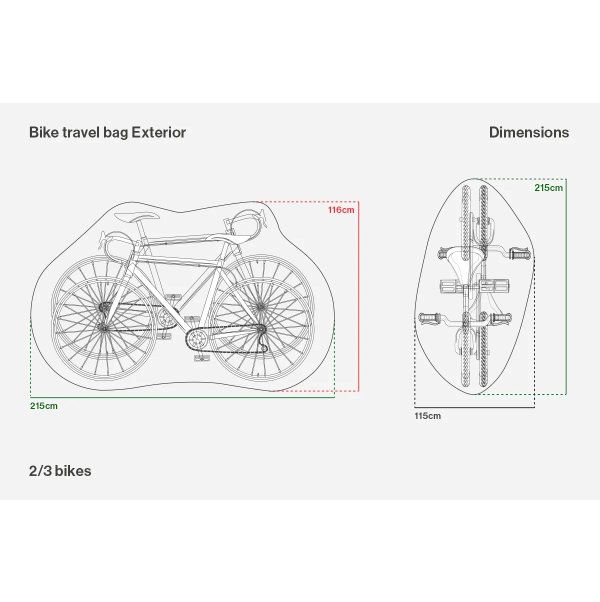 Capa protetora para suporte de bicicletas BUDS CAR BIKE RACK AND RAIN COVER 2/3 Bikes