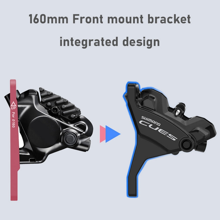 SHIMANO CUES U6030 Alavanca esquerda e pinça dianteira de montagem plana dupla sem folga