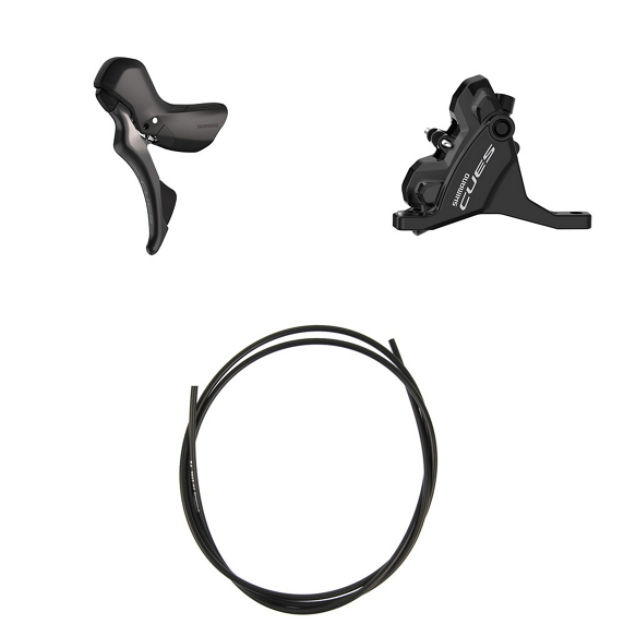 SHIMANO CUES U6030 Alavanca esquerda e pinça dianteira de montagem plana dupla sem folga
