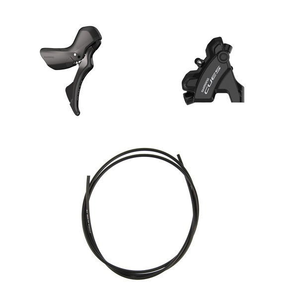 SHIMANO CUES U6030 10/11V Alavancas rectas e pinças traseiras sem folga de montagem plana