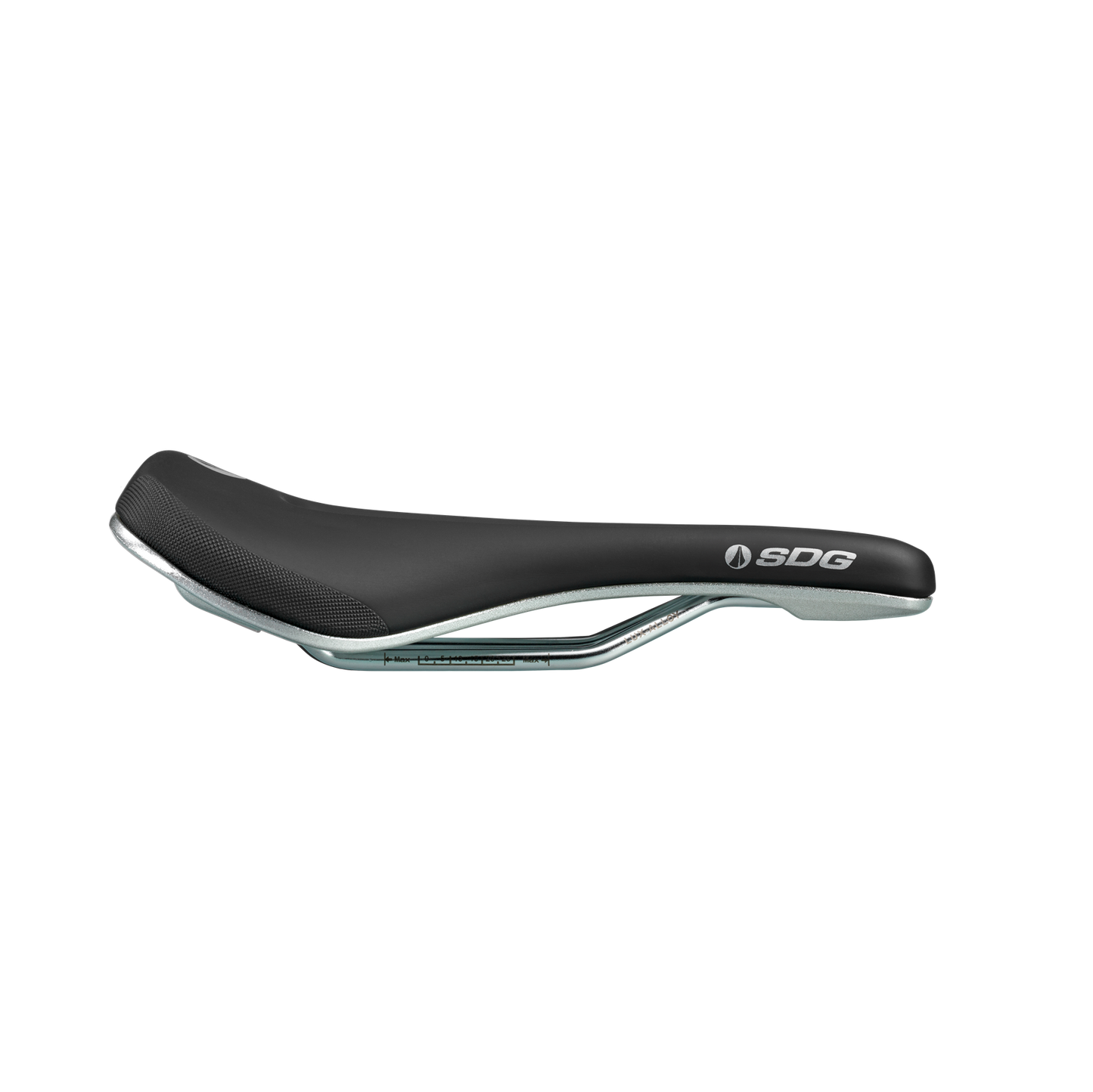 SDG BEL-AIR V3 MAX Galactic Rails Lux-Alloy Saddle Preto/Prata