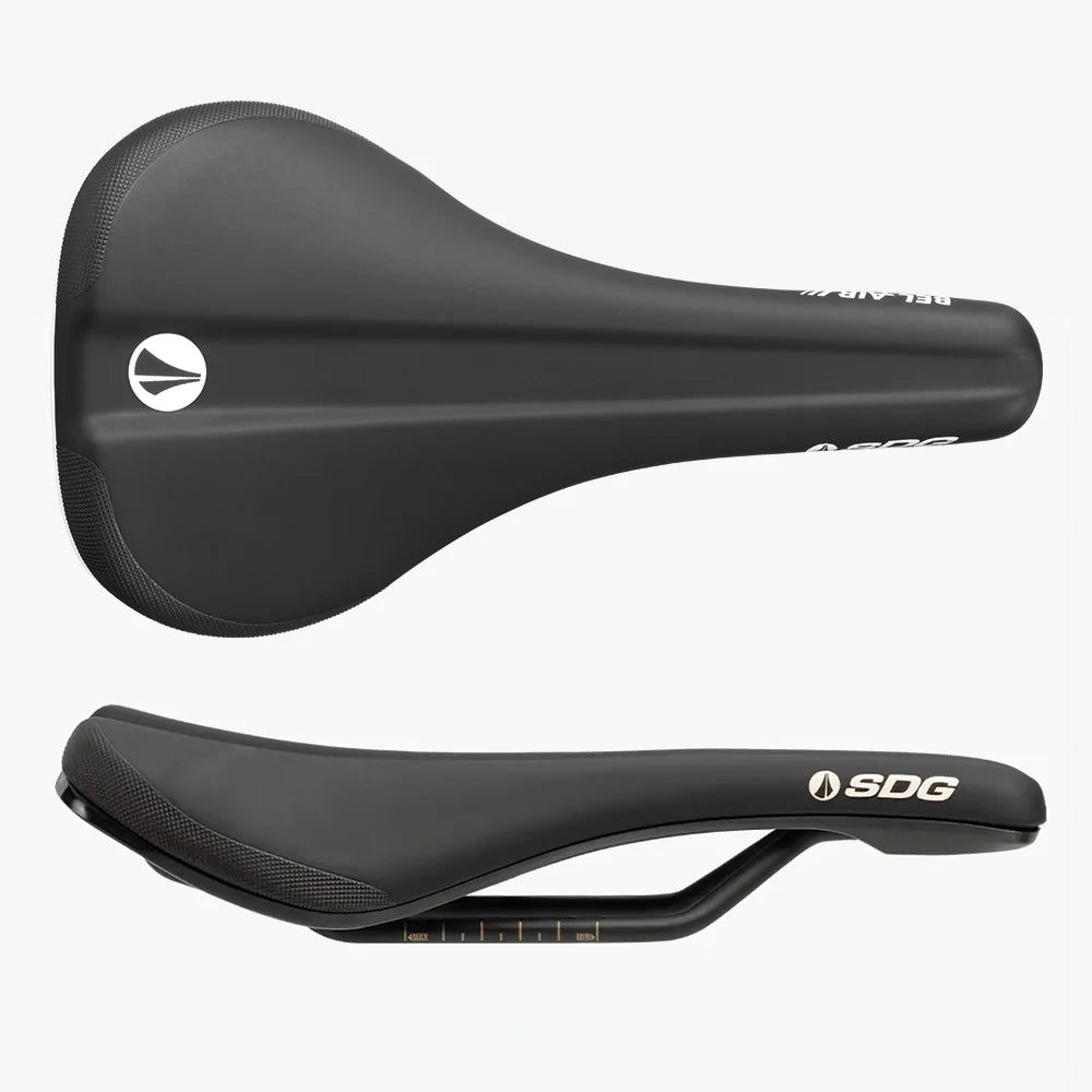 SDG BEL-AIR V3 Air Foam Rails selim de aço Preto