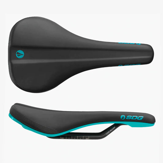 SDG BEL-AIR V3 Rails Lux Alloy Saddle Preto/Turquesa