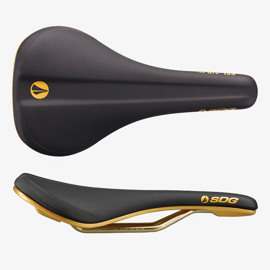 SDG BEL-AIR V3 Galactic Rails Lux-Alloy Saddle Preto/Dourado