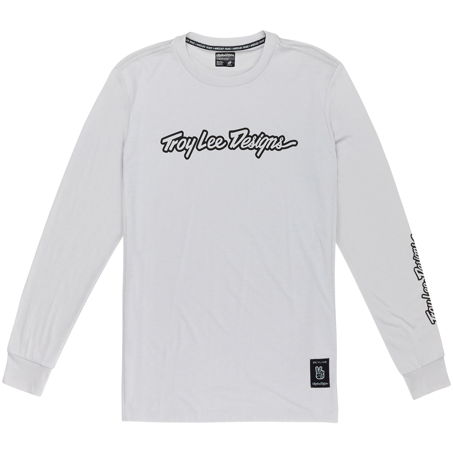 TROY LEE DESIGNS SKYLINE RIDE TEE SIGNATURE Jersey Manga comprida Cinzento 2025