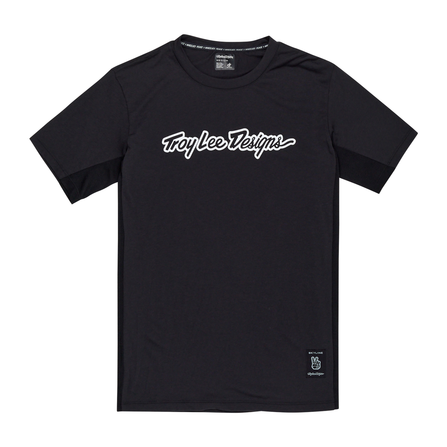 TROY LEE DESIGNS SKYLINE RIDE TEE SIGNATURE Jersey Manga curta Preto 2025