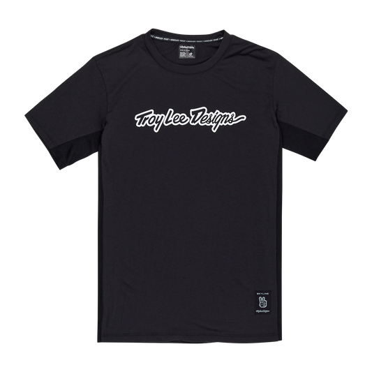 TROY LEE DESIGNS SKYLINE RIDE TEE SIGNATURE Jersey Manga curta Preto 2025