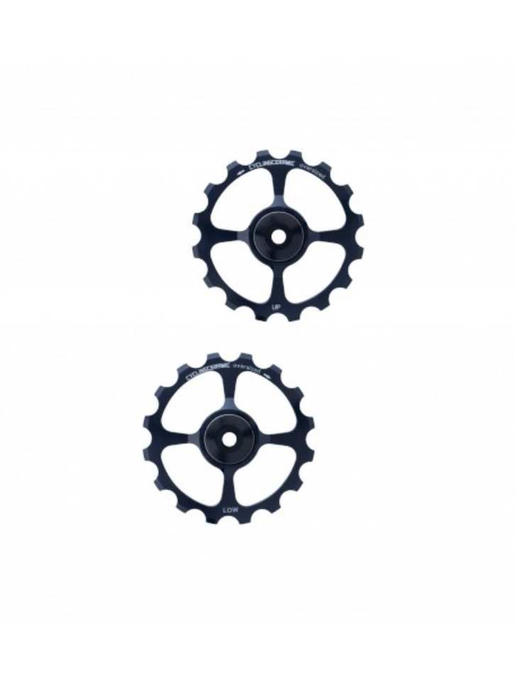 SHIMANO 10/11V CYCLINGCERAMIC OVERSIZE Suporte do desviador traseiro Alumínio preto
