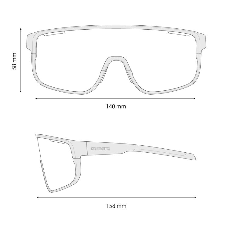 SHIMANO PULSAR 3 Óculos de proteção para todo-o-terreno em preto mate