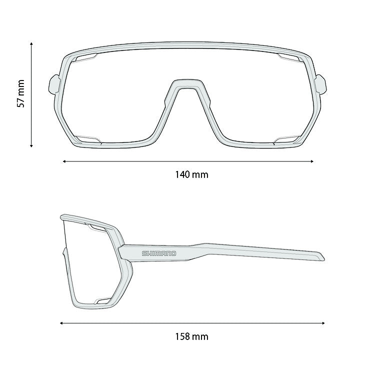 Óculos de estrada SHIMANO TECHNIUM M CE-TCNM2 Branco Mate Ridescape