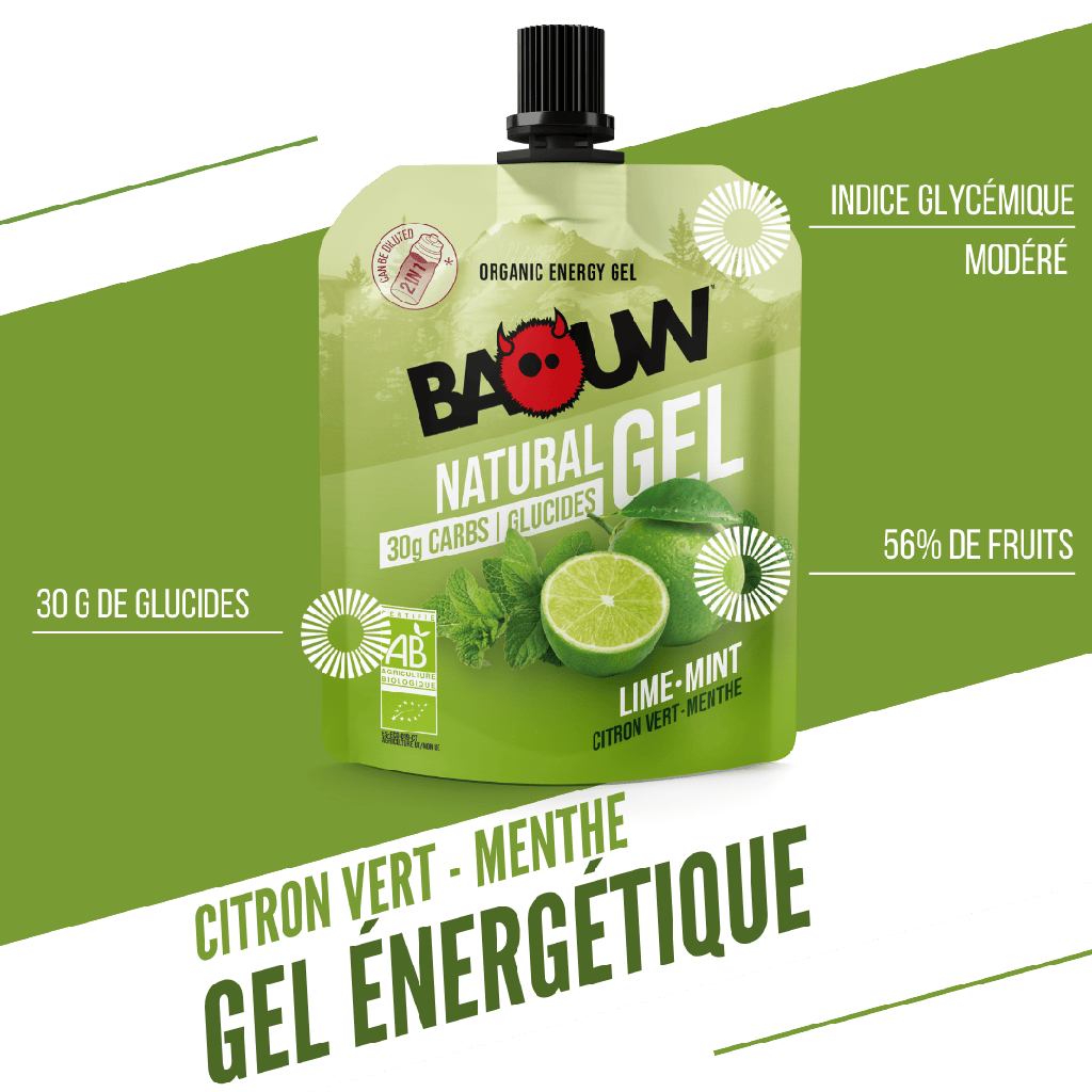 BAOUW Gel Energizante Lima/Menta Biológica (85g)