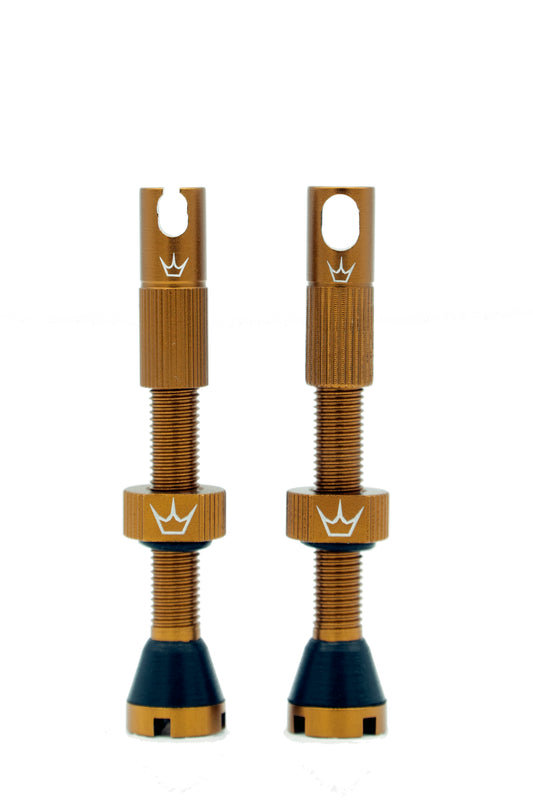 PEATY'S x Chris King MK2 Presta 42 mm Válvulas sem câmara de ar (x2) Bronze