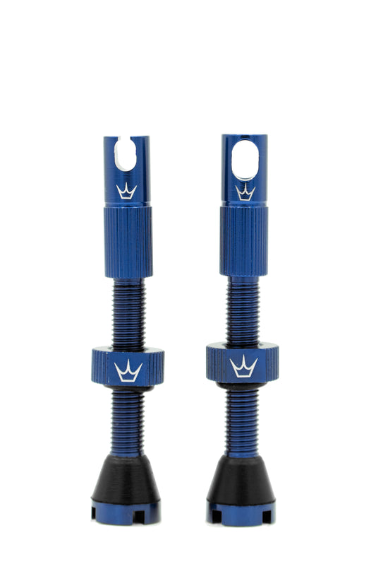 PEATY'S x Chris King MK2 Presta 42 mm Válvulas sem câmara de ar (x2) Azul