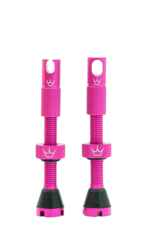 PEATY'S x Chris King MK2 Presta 60 mm Válvulas sem câmara de ar (x2) Rosa