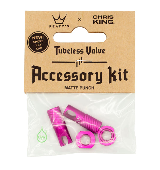 Kit de tampas de válvulas e mamilos cor-de-rosa PEATY'S