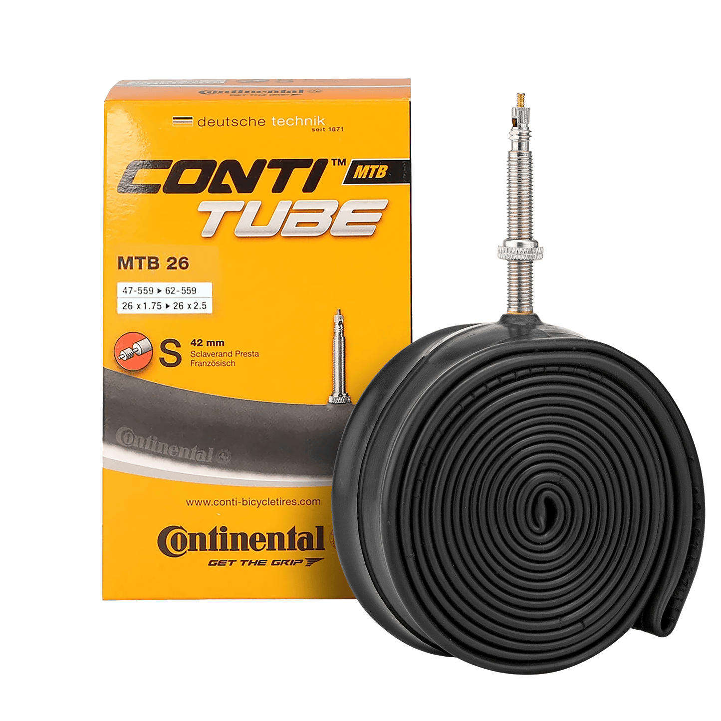 CONTINENTAL 26x1,75-2,5 Presta 42mm tubo interior