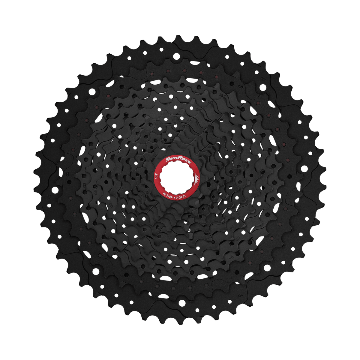 Cassete 12V SUNRACE CSMZ91 Compatível Sram XD Preto