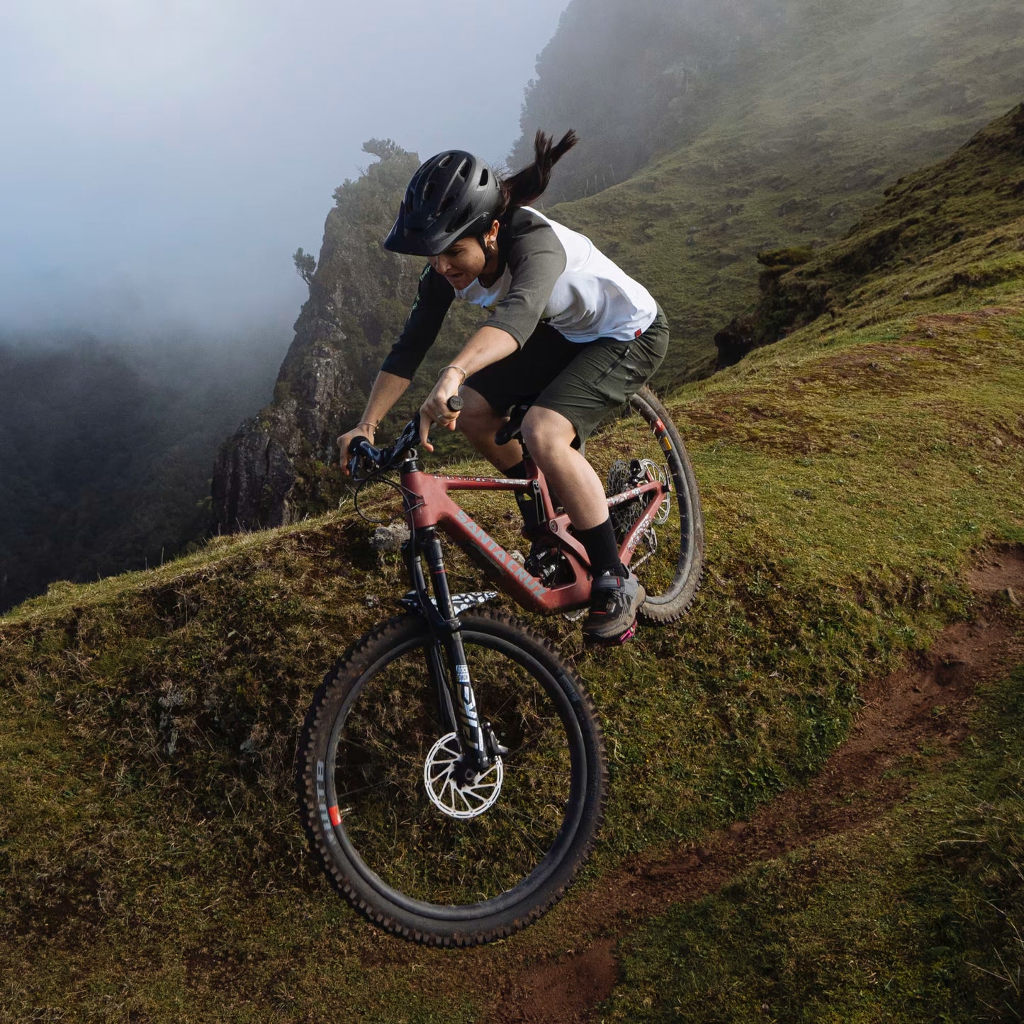 FIVE TEN TRAILCROSS CLIP-IN Sapatos de BTT para mulher Preto/Vermelho