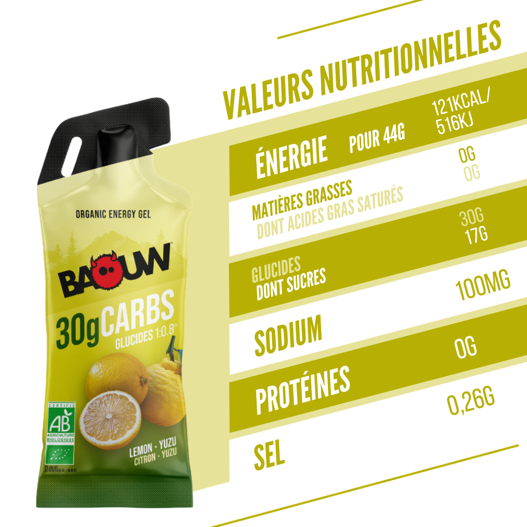 Gel Energético BAOUW Limão/Yuzu (44g)