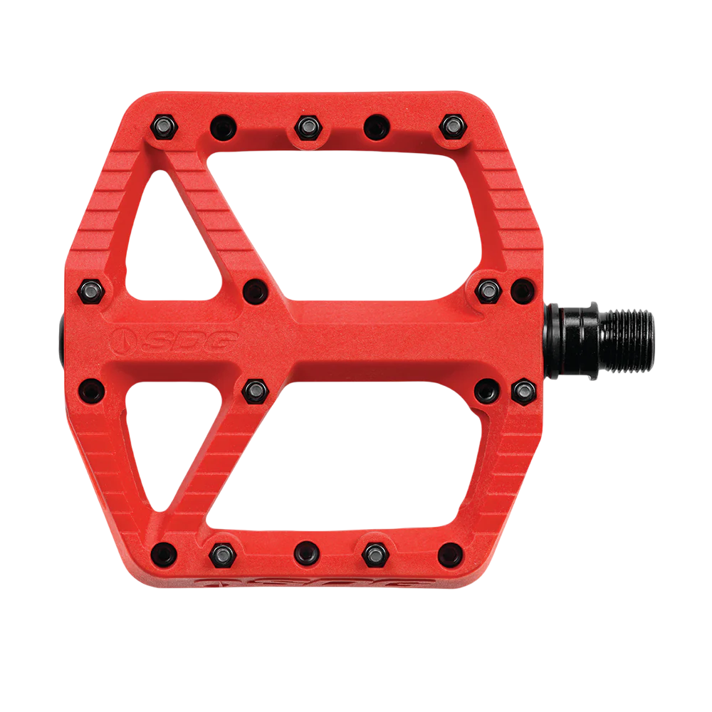 Pedais planos SDG COMP Composite Vermelho