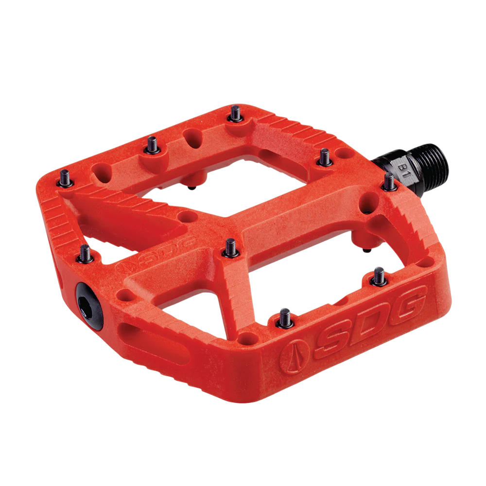 Pedais planos SDG COMP Composite Vermelho