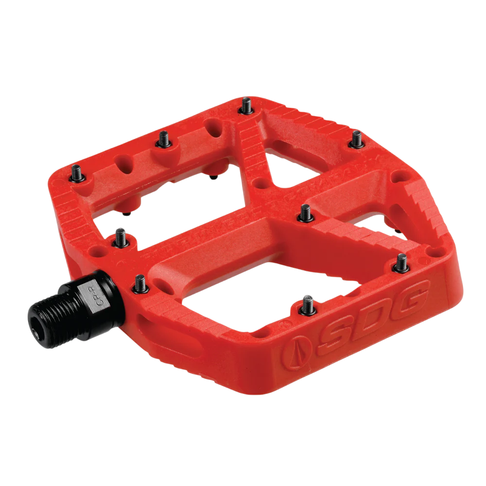 Pedais planos SDG COMP Composite Vermelho