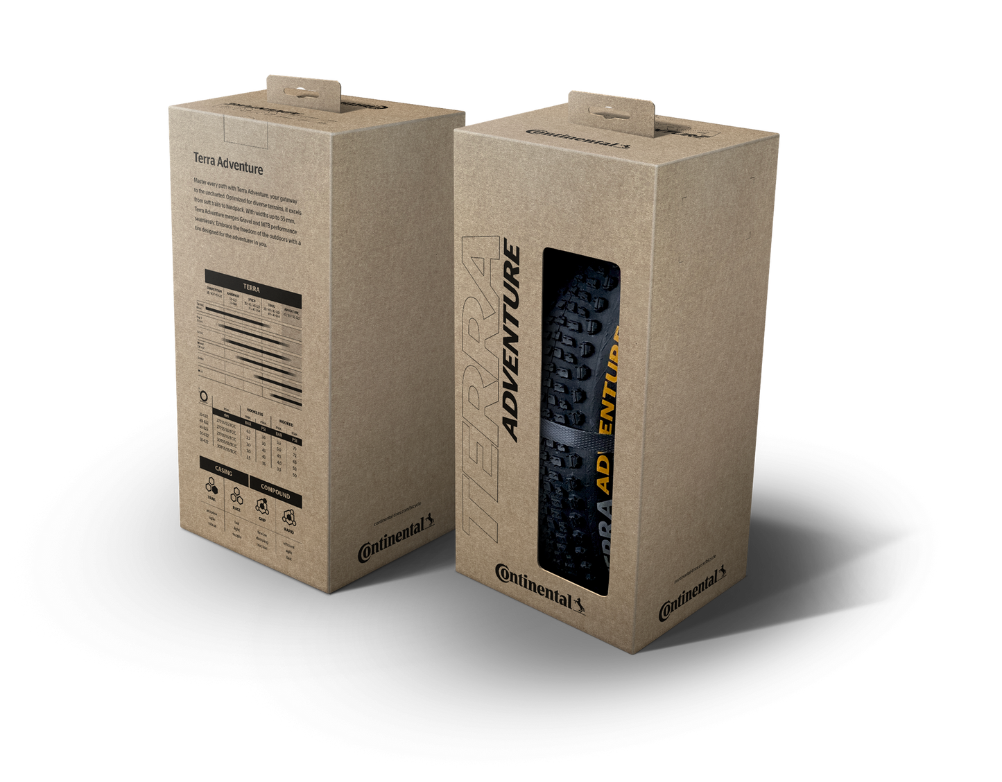 CONTINENTAL TERRA ADVENTURE TRAIL GRIP 700x45c Tubeless Ready Pneu preto
